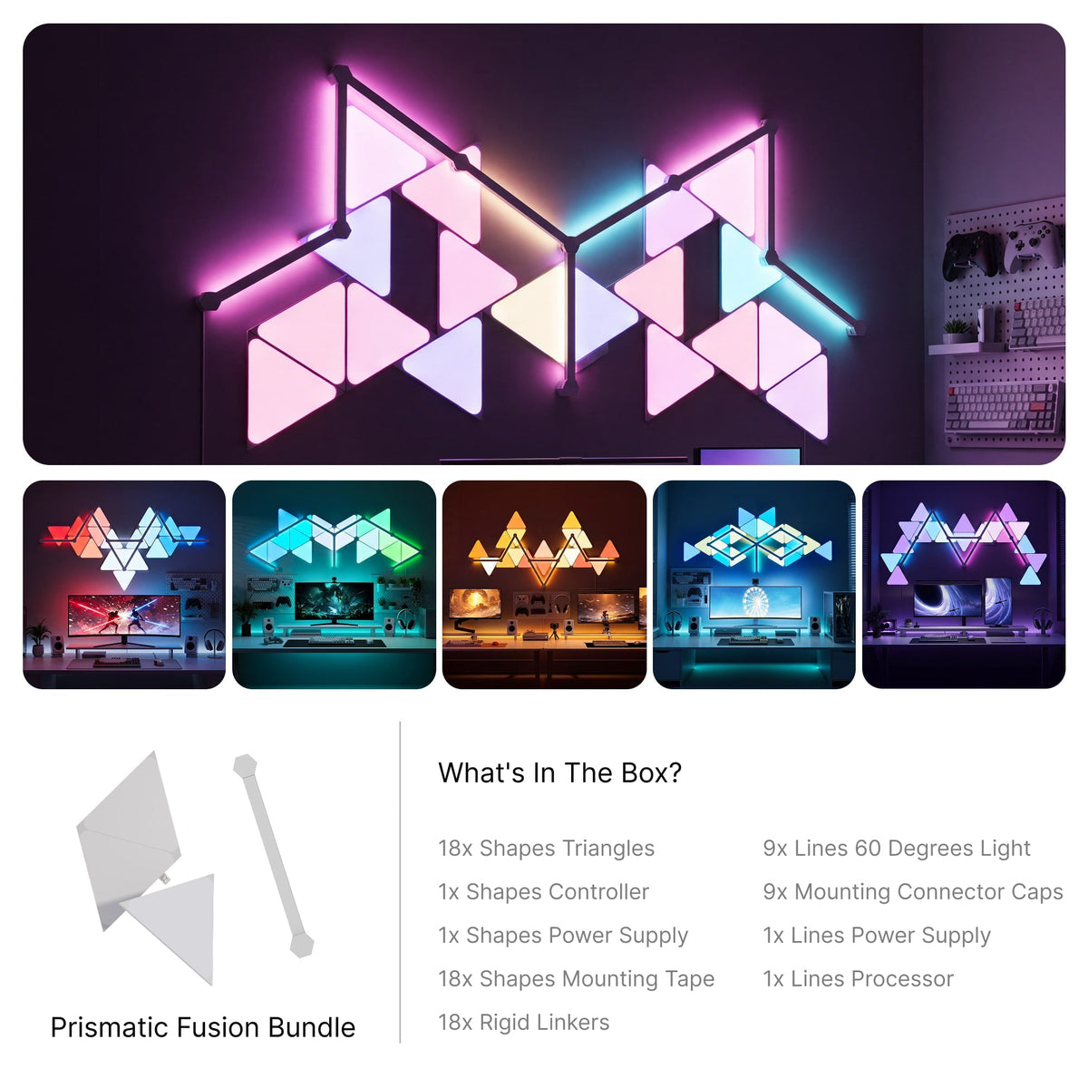 Nanoleaf Prismatic Fusion Bundle N4
